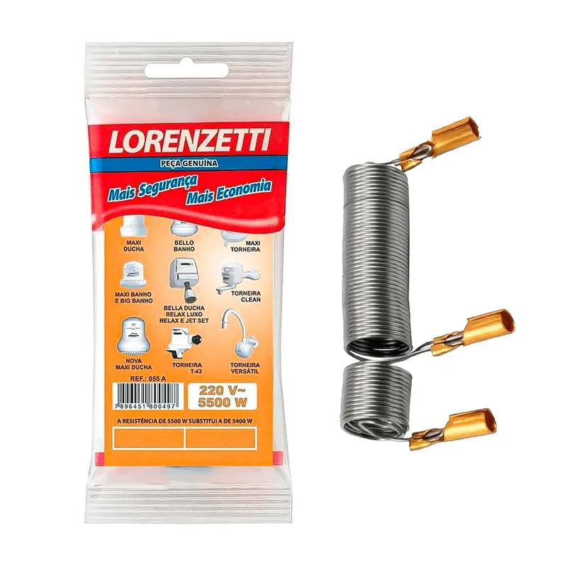 RESISTÊNCIA MAXI DUCHA 055A 5500W/220V LORENZETTI