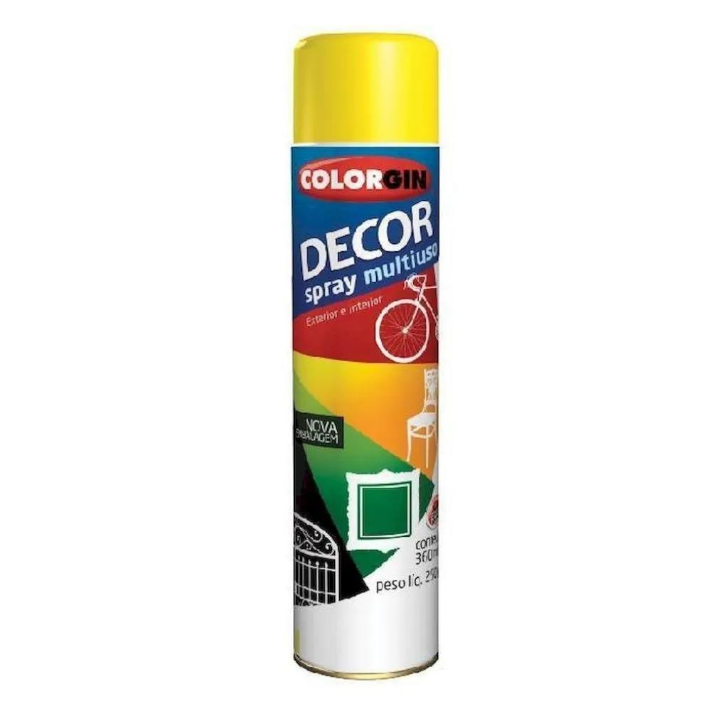 SPRAY AMARELO 250G DECOR COLORGIN