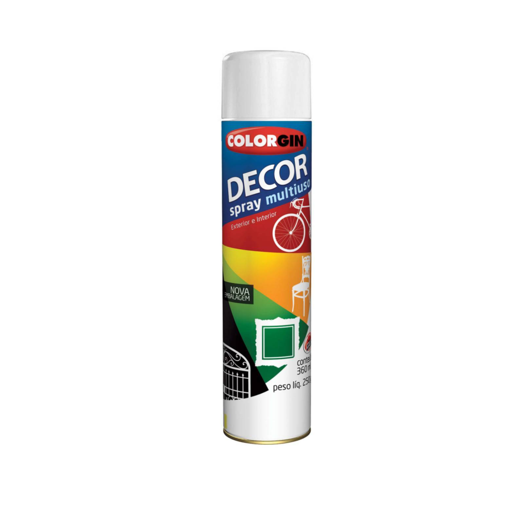 SPRAY BRANCO FOSCO 250G DECOR COLORGIN