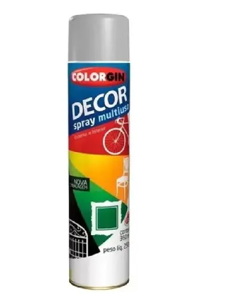 SPRAY PRIMER CINZA 250G DECOR COLORGIN