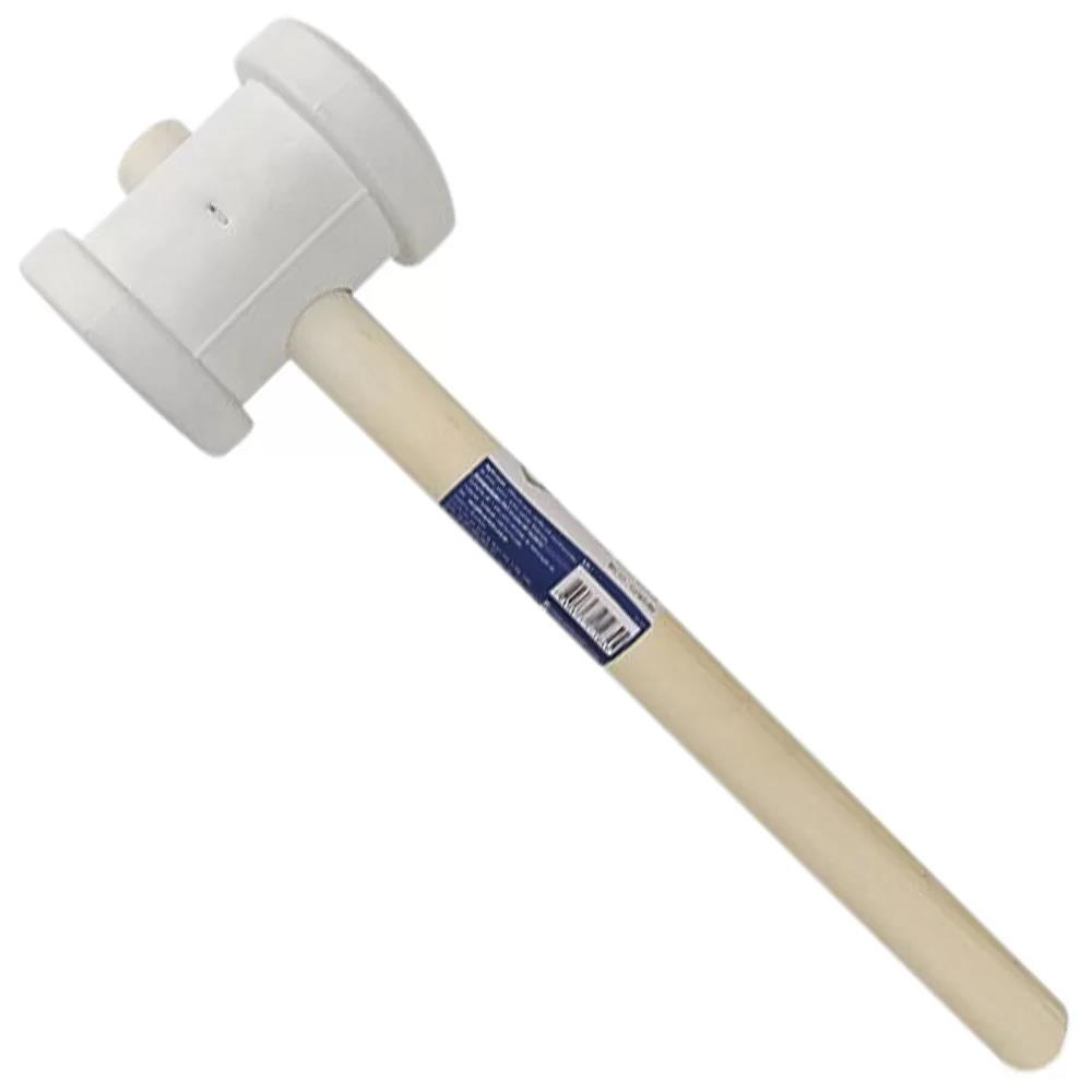 MARTELO DE BORRACHA 80MM BRANCO BRASFORT