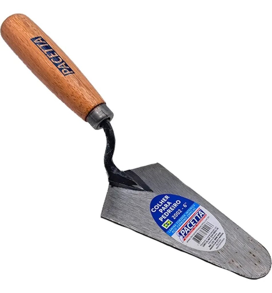 COLHER PARA PEDREIRO RETA 10" PACETTA