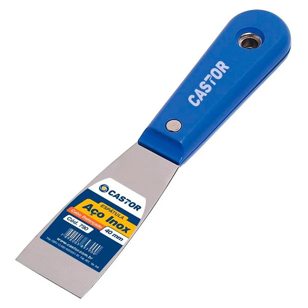 ESPATULA INOX CABO PLÁSTICO 40MM CASTOR
