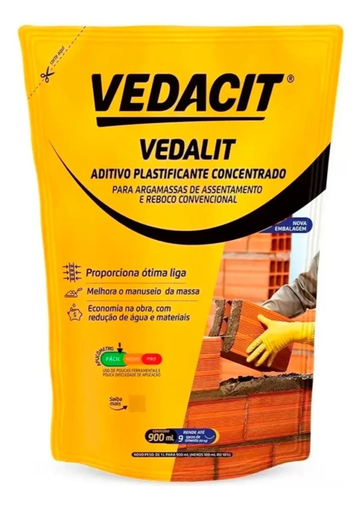 ADITIVO PLASTIFICANTE VEDALIT 1LT VEDACIT