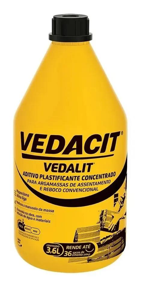 ADITIVO PLASTIFICANTE VEDALIT 3,6LT VEDACIT