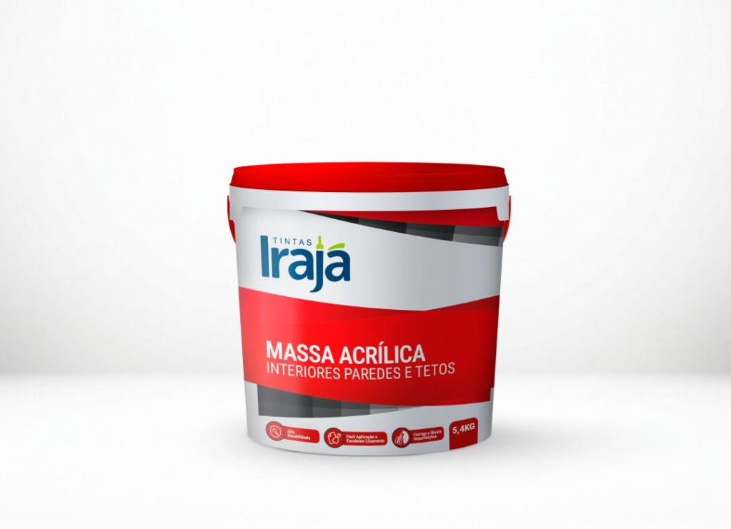 MASSA ACRÍLICA BALDE 3,6L 5,6KG IRAJA