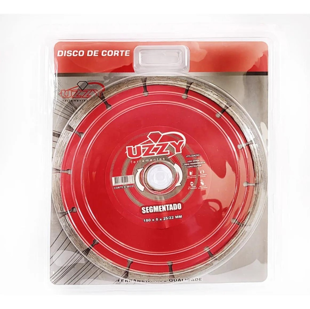 Disco Diam Uzzy Segm/urbo 180 Furo 25/22MM - Unid