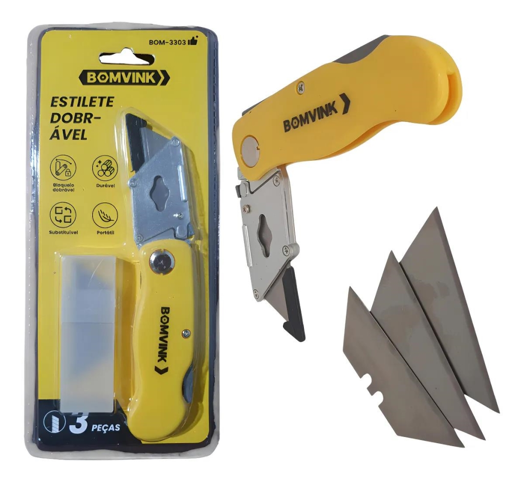 Estilete Trapezoidal Dobrável - Unid