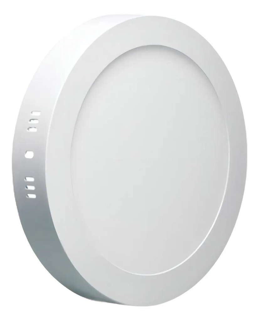 PLAFON SOBREPOR LED REDONDO 18W VANY - UN