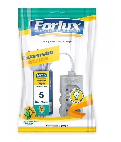 EXTENSAO ELETR 2P+T 05MTS FORLUX - UN