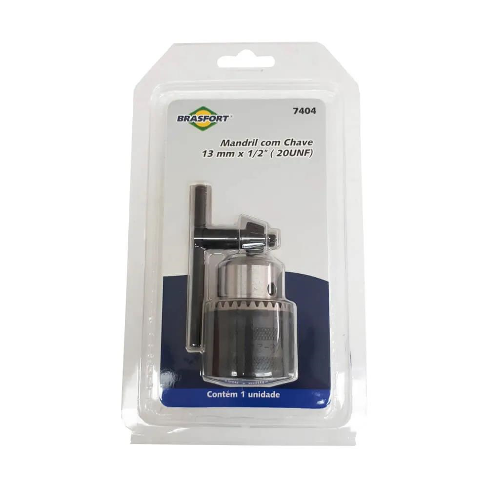 MANDRIL BRASFORT 13MMX1/2 CHAVE REF7404 - UN