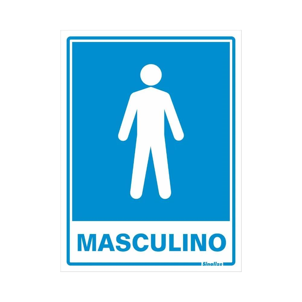 PLACA SINALIZ POLIEST 15X20 SANITARIO MASC SINALIZE 220AD - UN