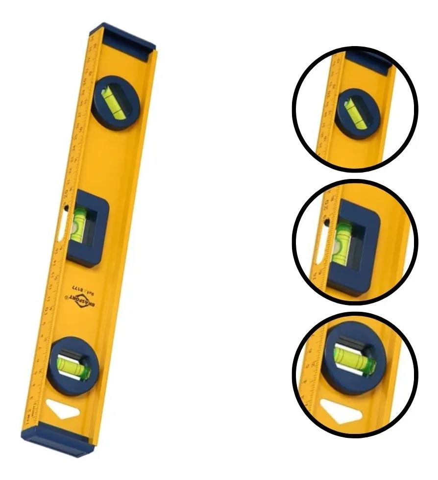 Nivel de Aluminio Brasfort Base Magnetica 14x350MM -8177 - Unid