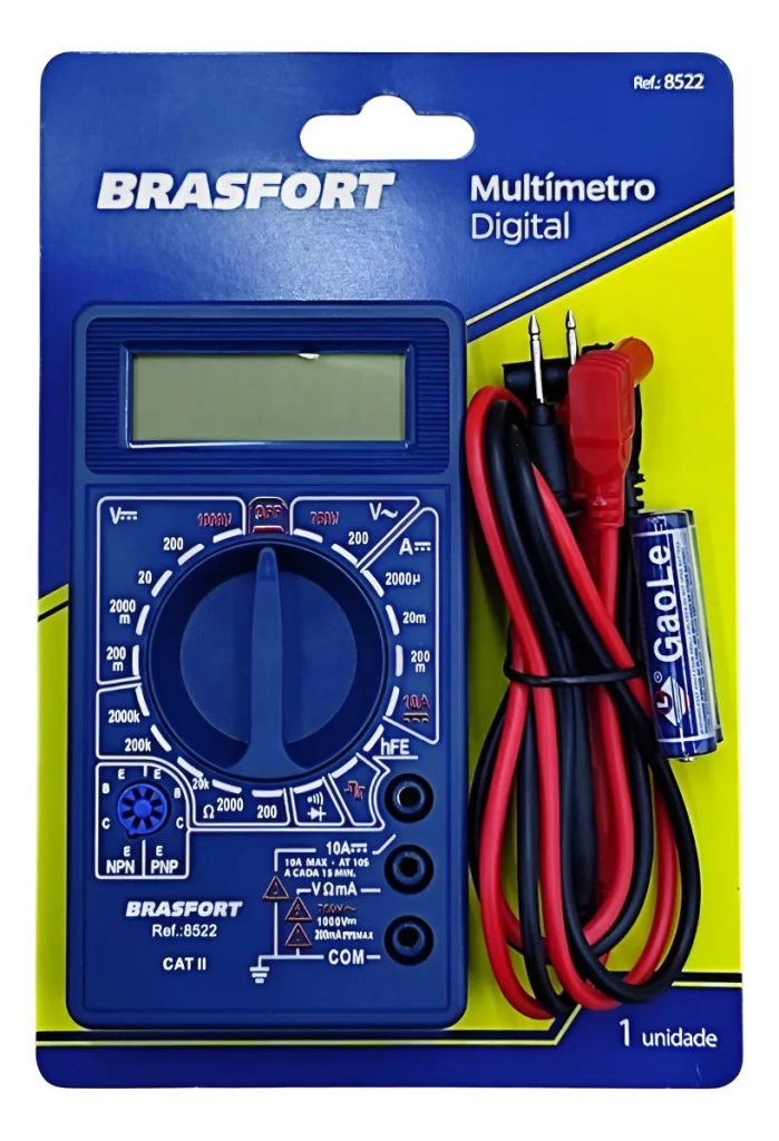 Multimetro Digital Brasfort 8522 - Unid