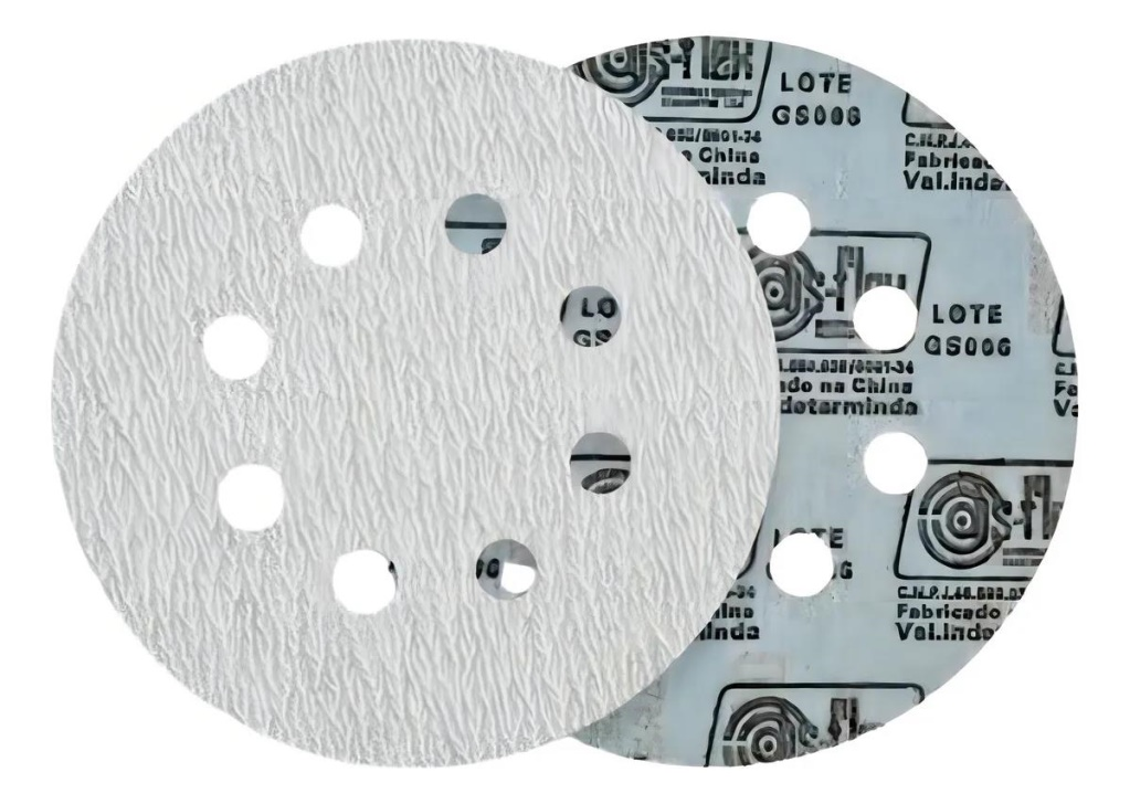 DISCO DE LIXA PLUMA BRANCO 150 DISFLEX