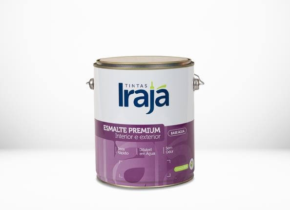 TINTA ESMALTE SINTÉTICO PREMIUM BRANCO BASE AGUA GALÃO 3,6L IRAJA