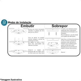 SENSOR DE PRESENÇA PARA TETO EXATRON BIVOLT