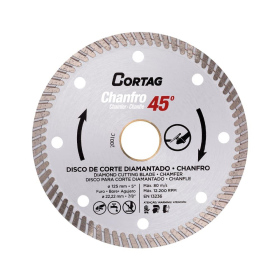 Disco Diamantado Chanfro 45 Graus Cortag  - Unid