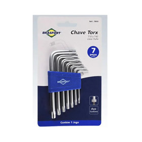 KIT CHAVE TORX T10 A T40 BRASFORT