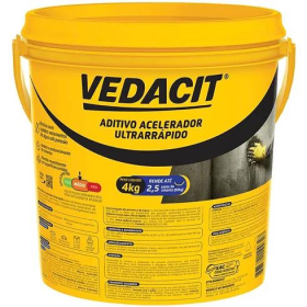 ADITIVO ACELERADOR RAPIDÍSSIMO GALÃO 4KG VEDACIT