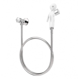 DUCHA HIGIÊNICA METAL CROMADO GATILHO BRANCO BLUKIT