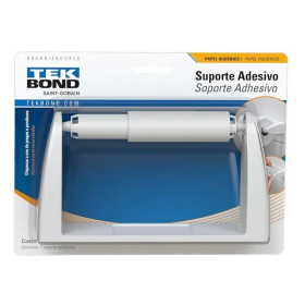 Porta Papel Higienico Adesivo Tek Bond - Unid
