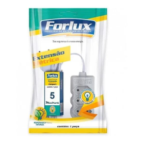 EXTENSAO ELÉTRICA 2P+T 05MTS FORLUX