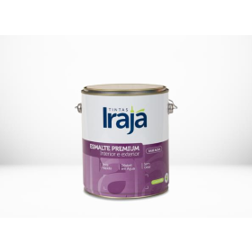 TINTA ESMALTE SINTÉTICO PREMIUM BRANCO BASE AGUA GALÃO 3,6L IRAJA